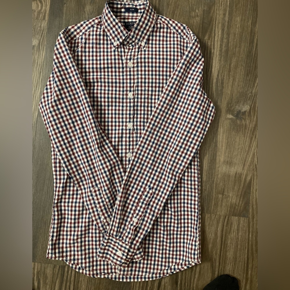 J. Crew‎ Slim Fit Flex Washed Button Down Shirt XS
